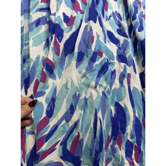 Japna Colorful Tiered‎ Sundress Cottage Core Ruffle Prairie Boho Sz L - Picture 2 of 8